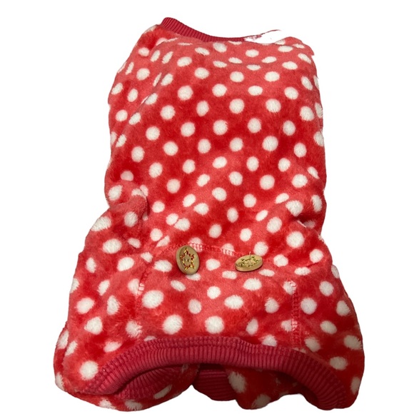 NWT KYEESE Dog Pajamas Polka Dot Size Medium Polka dot onesie Very soft and warm - Picture 4 of 13